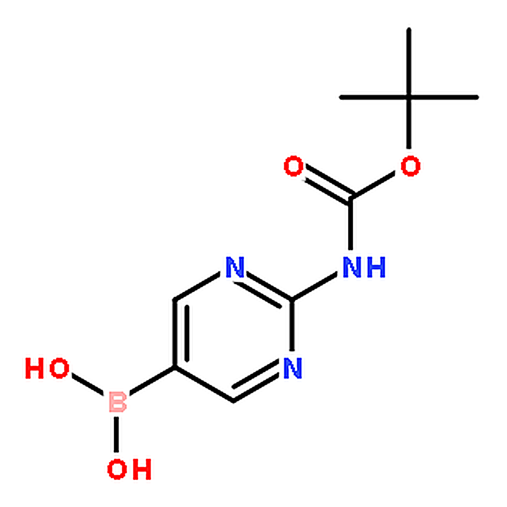 RHAWN (2-((tert-Butoxycarbonyl)amino)pyrimidin-5-yl)boronic acid