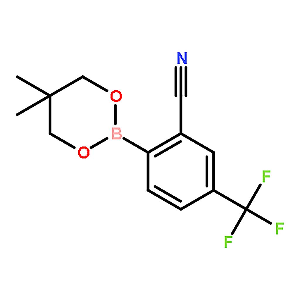 RHAWN 2-(5,5-Dimethyl-1,3,2-dioxaborinan-2-yl)-5-(trifluoromethyl)benzonitrile