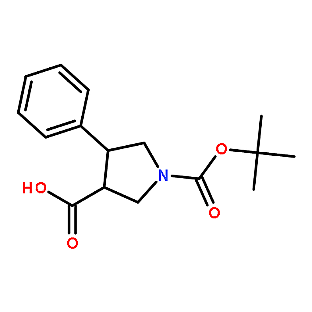 RHAWN (3S,4R)-1-(tert-Butoxycarbonyl)-4-phenylpyrrolidine-3-carboxylic acid