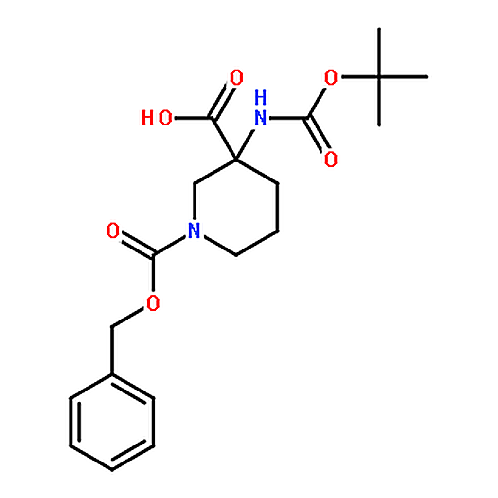 RHAWN 1-((Benzyloxy)carbonyl)-3-((tert-butoxycarbonyl)amino)piperidine-3-carboxylic acid