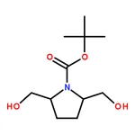 RHAWN tert-Butyl 2,5-bis(hydroxymethyl)pyrrolidine-1-carboxylate