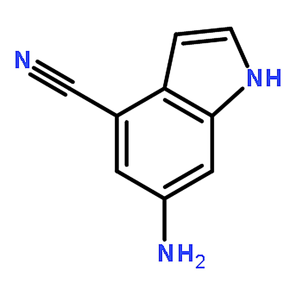 RHAWN 1H-Indole-4-Carbonitrile，6-Amino-(9CI)