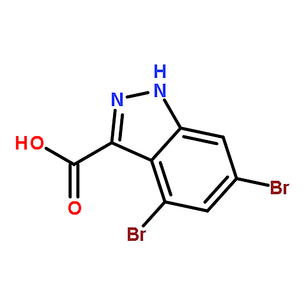 RHAWN 4,6-Dibromo-1H-indazole-3-carboxylic acid