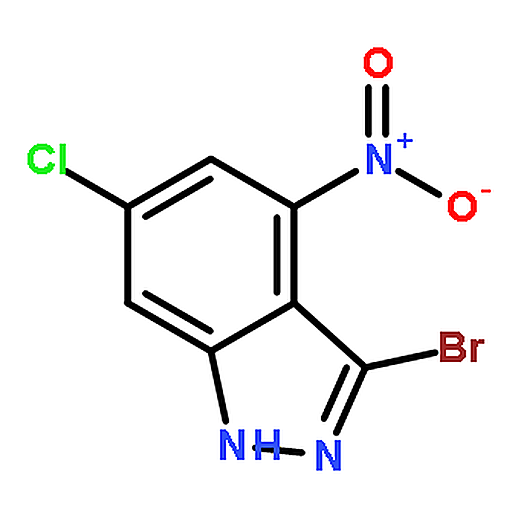 RHAWN 3-Bromo-6-chloro-4-nitro-1H-indazole