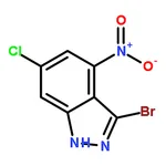 RHAWN 3-Bromo-6-chloro-4-nitro-1H-indazole