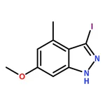 RHAWN 3-Iodo-6-methoxy-4-methyl-1H-indazole
