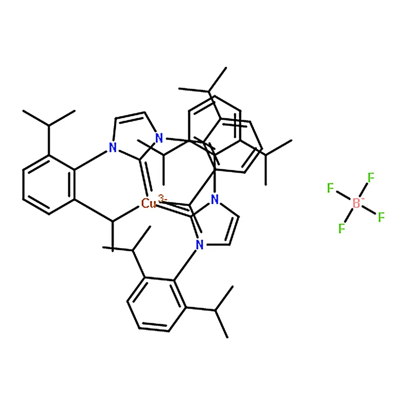RHAWN Bis(1,3-bis(2,6-diisopropylphenyl)imidazol-2-ylidene)copper(I) tetrafluoroborate
