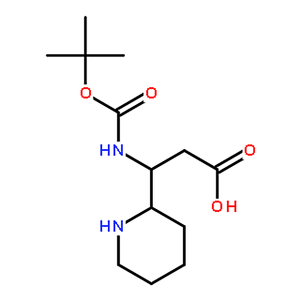 RHAWN 3-(BOC-AMINO)-3-(PIPERIDIN-2-YL)PROPANOIC ACID