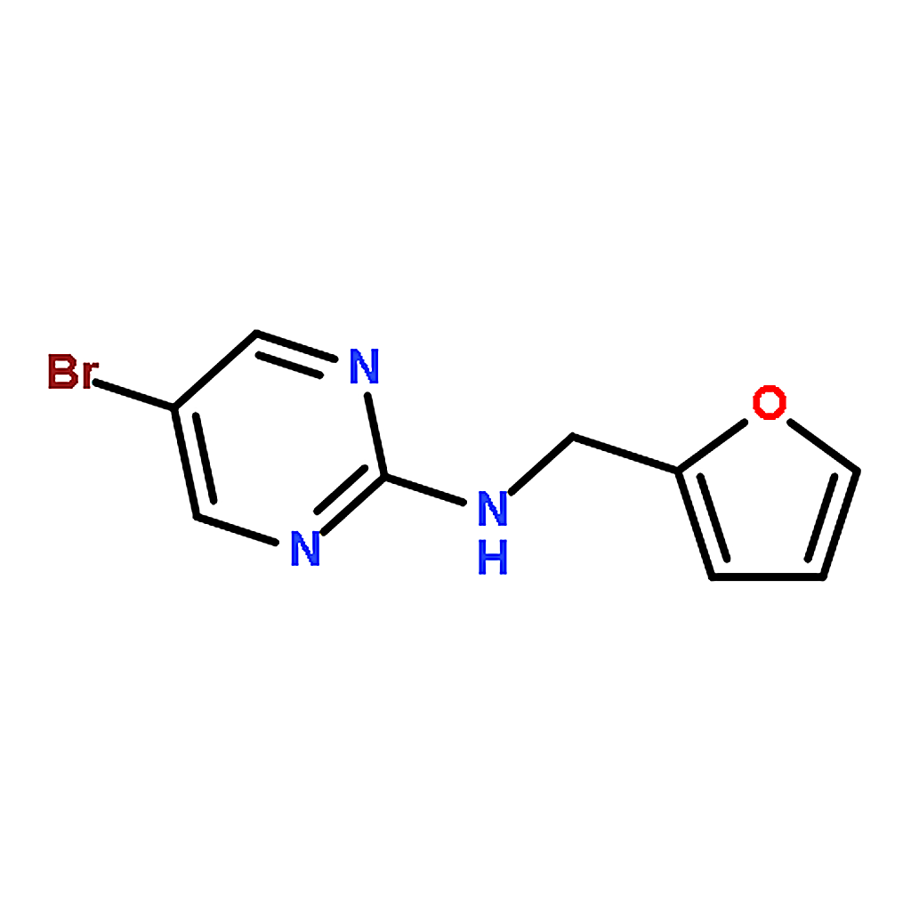 RHAWN 5-Bromo-N-(furan-2-ylmethyl)pyrimidin-2-amine