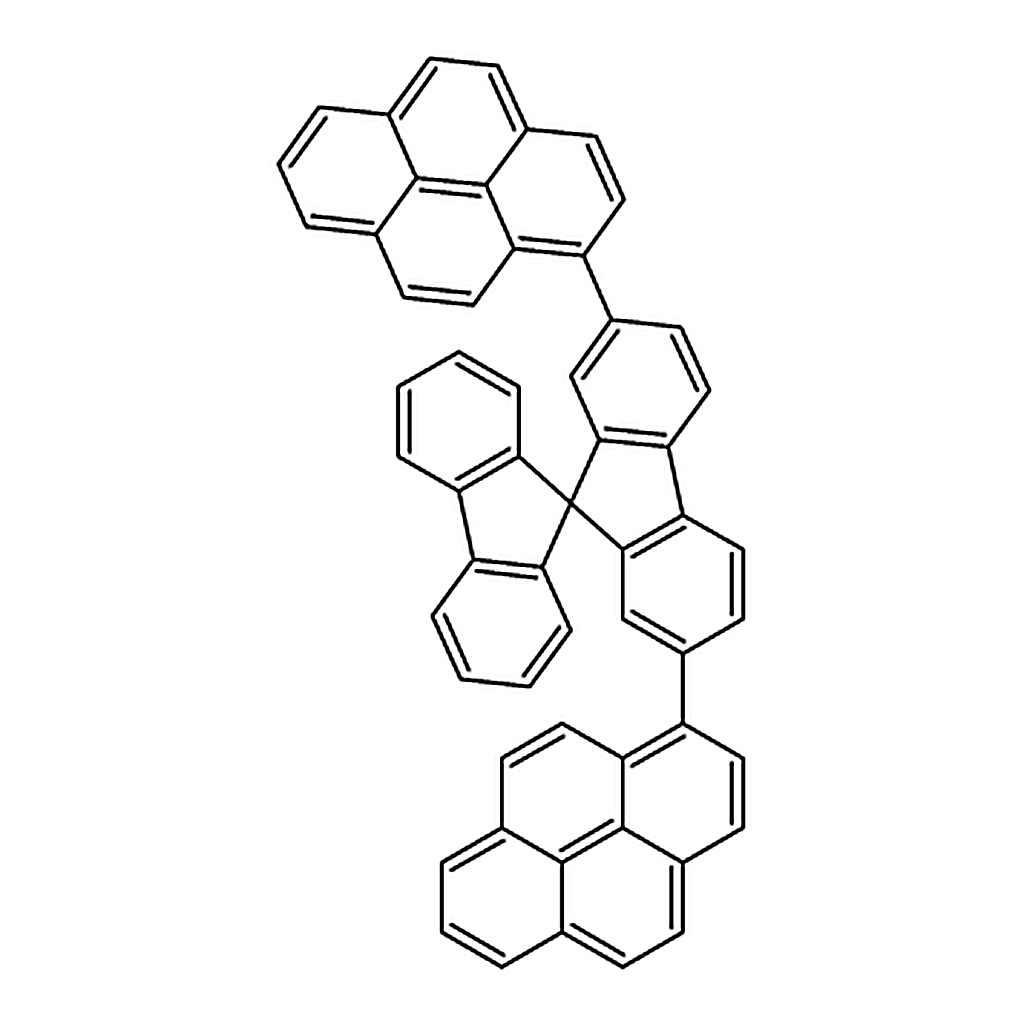 RHAWN 2,7-Di(1-pyrenyl)-9,9'-spirobi[9<i>H</i>-fluorene]