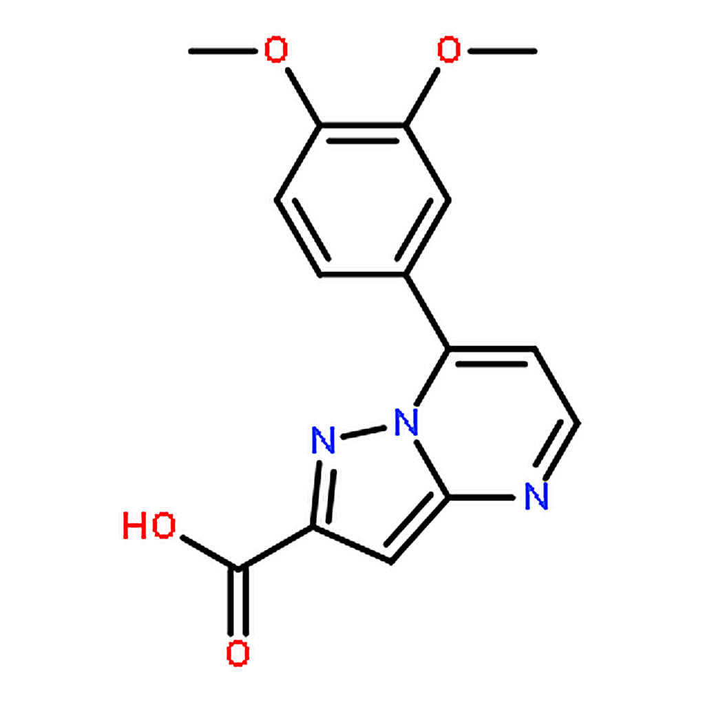RHAWN 7-(3，4-Dimethoxyphenyl)pyrazolo[1，5-a]pyrimidine-2-carboxylicacid