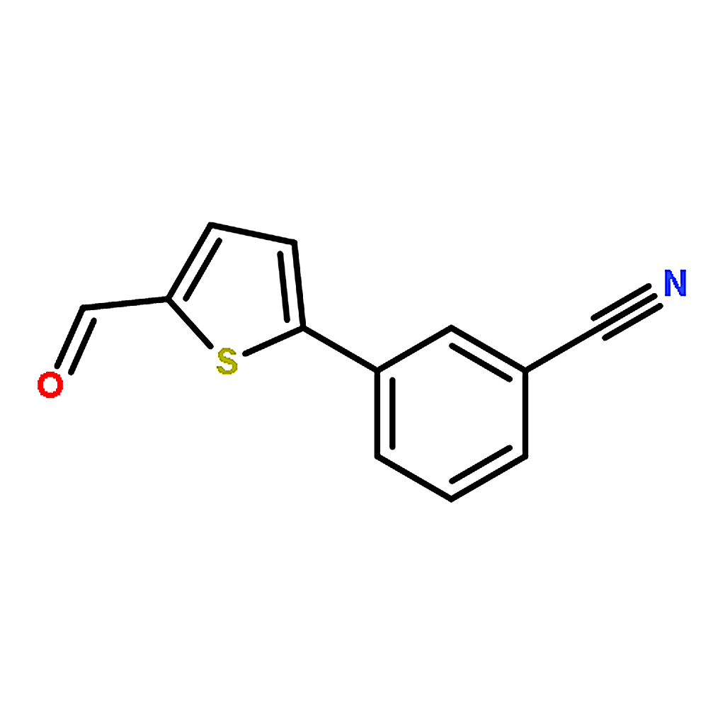 RHAWN 3-(5-Formylthiophen-2-yl)benzonitrile