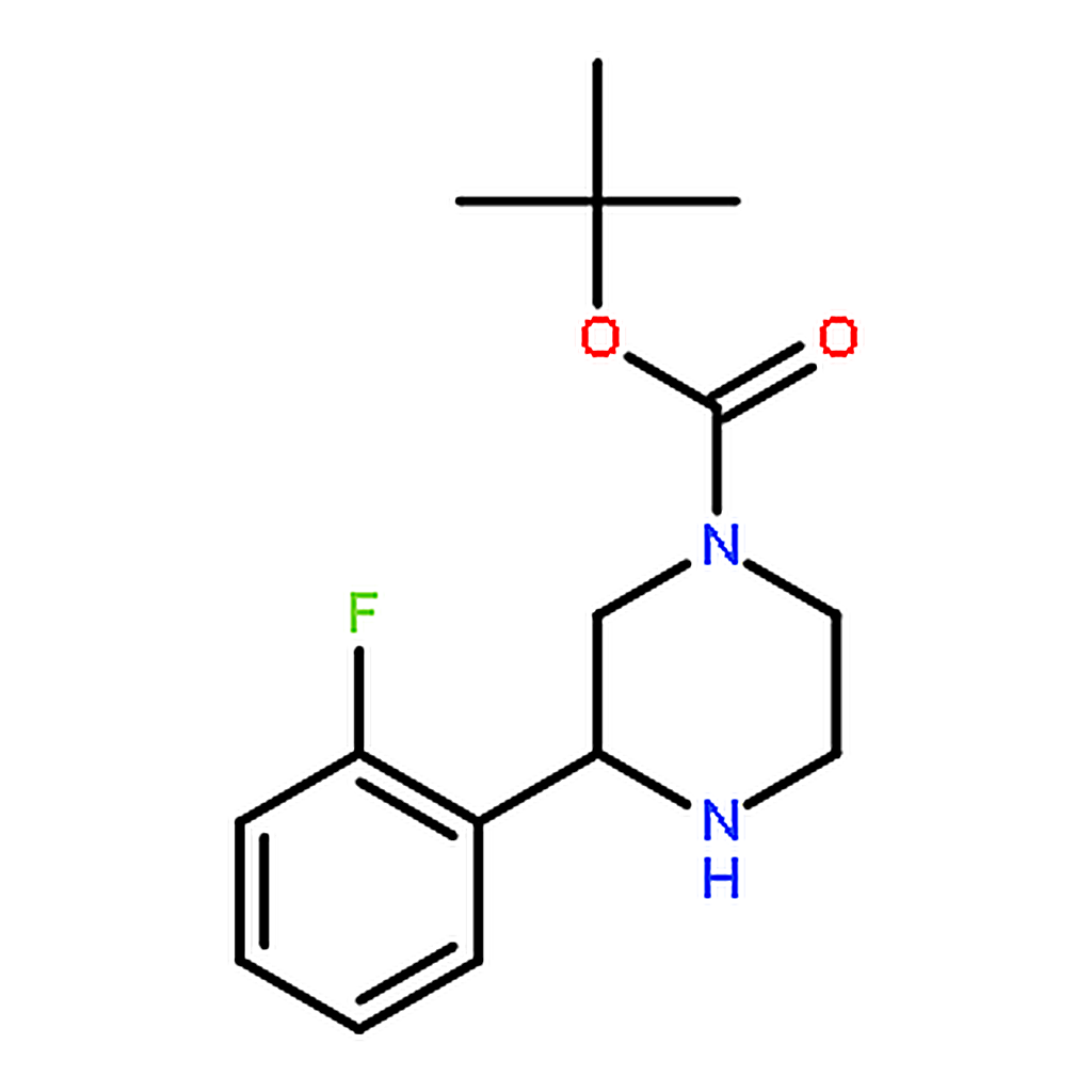 RHAWN 3-(2-Fluoro-phenyl)-piperazine-1-carboxylic acid tert-butyl ester