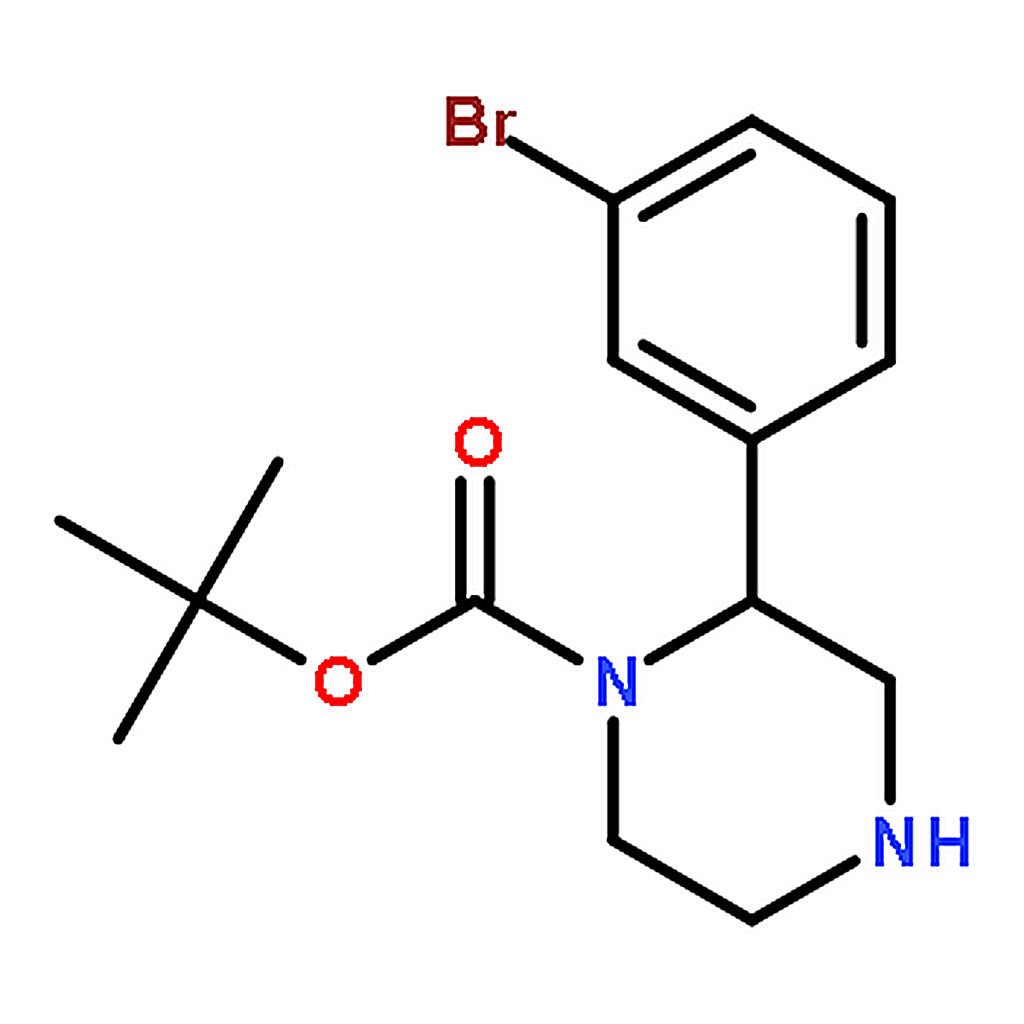 RHAWN tert-Butyl 2-(3-bromophenyl)piperazine-1-carboxylate