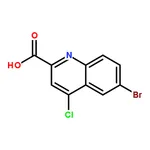 RHAWN 6-Bromo-4-chloroquinoline-2-carboxylic acid