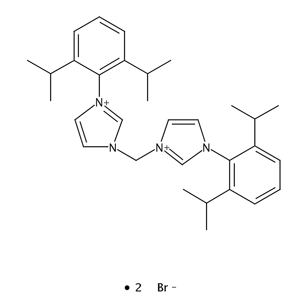 RHAWN 3,3'-Methylenebis[1-(2,6-diisopropylphenyl)-3-imidazolium Bromide]