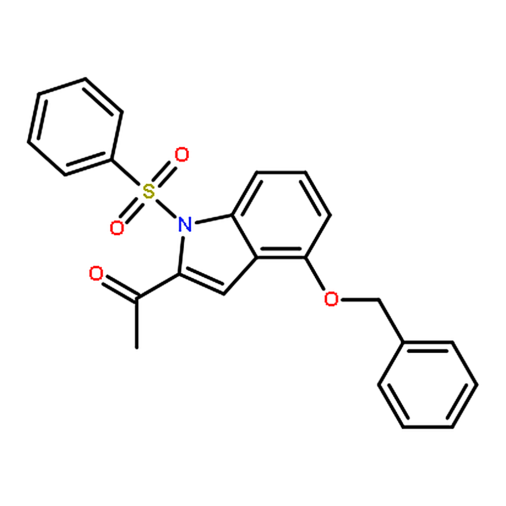 RHAWN 1-(4-(Benzyloxy)-1-(phenylsulfonyl)-1H-indol-2-yl)ethanone