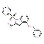RHAWN 1-(4-(Benzyloxy)-1-(phenylsulfonyl)-1H-indol-2-yl)ethanone