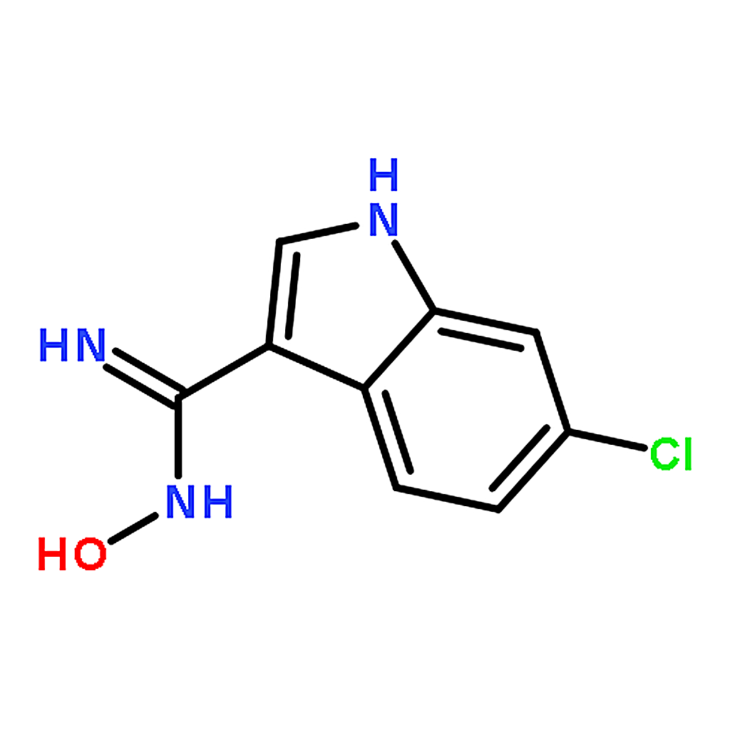 RHAWN 6-Chloro-N-hydroxy-1H-indole-3-carboximidamide