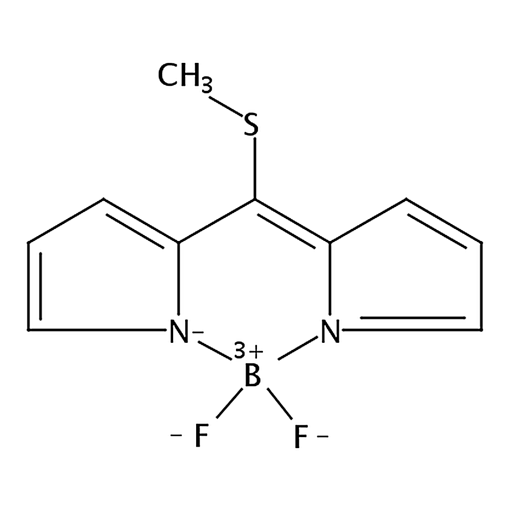 RHAWN [2-[(Methylthio)(2<i>H</i>-pyrrol-2-ylidene)methyl]-1<i>H</i>-pyrrole](difluoroborane)