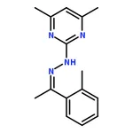 RHAWN (Z)-4,6-Dimethyl-2-(2-(1-(o-tolyl)ethylidene)hydrazinyl)pyrimidine