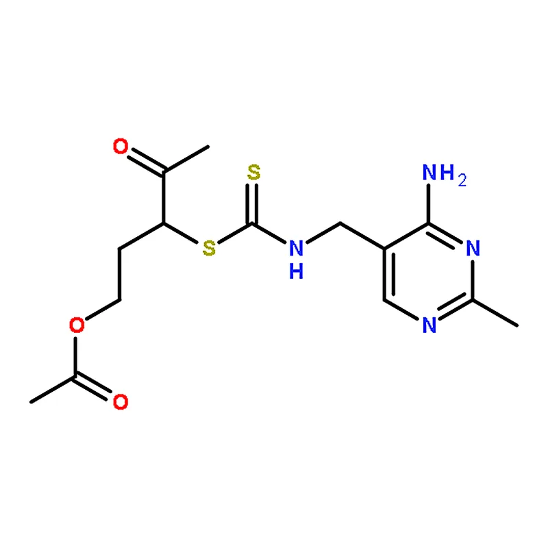 RHAWN 3-((((4-Amino-2-methylpyrimidin-5-yl)methyl)carbamothioyl)thio)-4-oxopentyl acetate