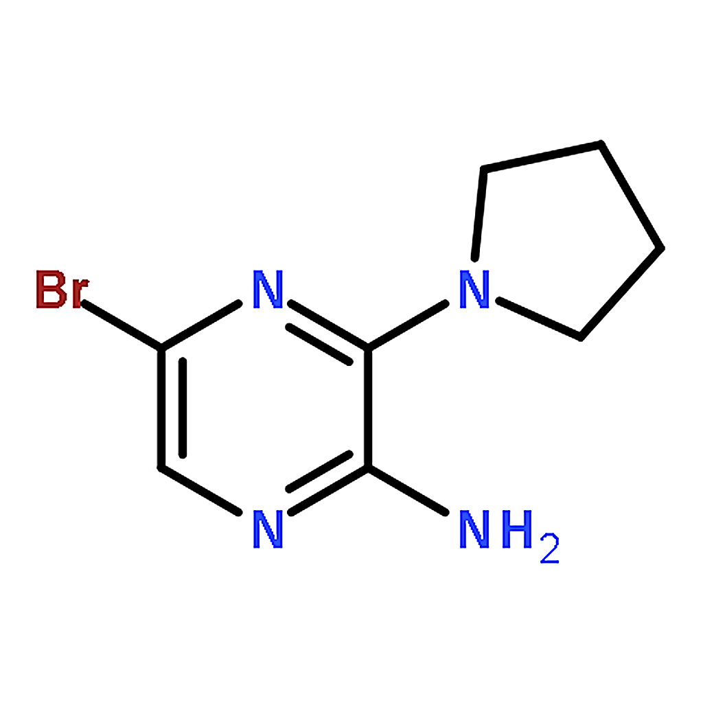 RHAWN 2-Amino-5-bromo-3-pyrrolidin-1-ylpyrazine