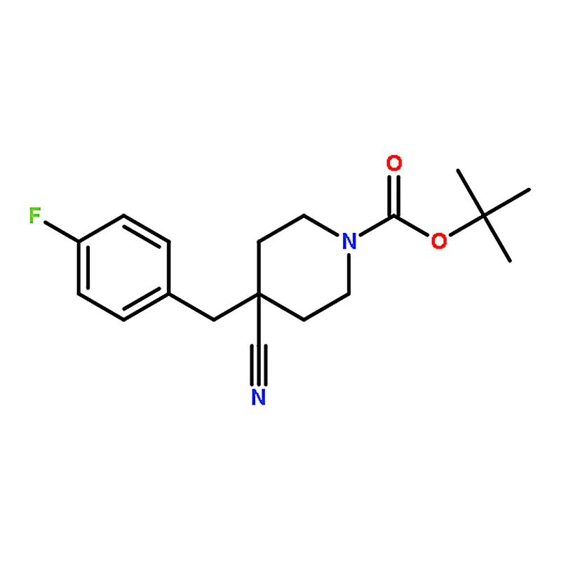 RHAWN tert-Butyl 4-cyano-4-(4-fluorobenzyl)piperidine-1-carboxylate