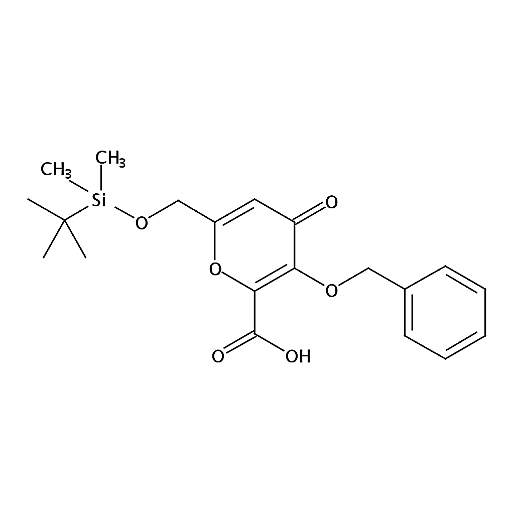 RHAWN 3-(Benzyloxy)-6-(((tert-butyldimethylsilyl)oxy)methyl)-4-oxo-4H-pyran-2-carboxylic acid