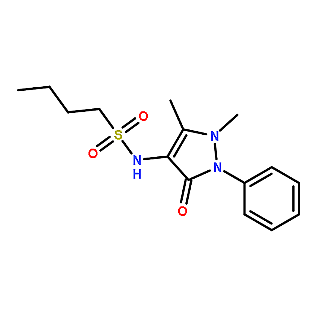 RHAWN N-(1，5-Dimethyl-3-oxo-2-phenyl-2，3-dihydro-4-pyrazolyl)butane-1-sulfonamide