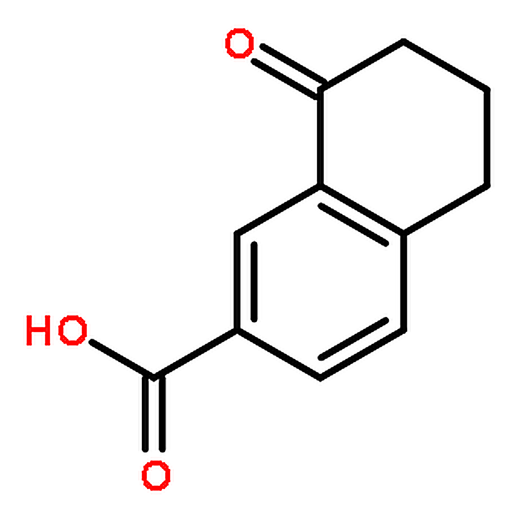 RHAWN 8-Oxo-5,6,7,8-tetrahydronaphthalene-2-carboxylic acid