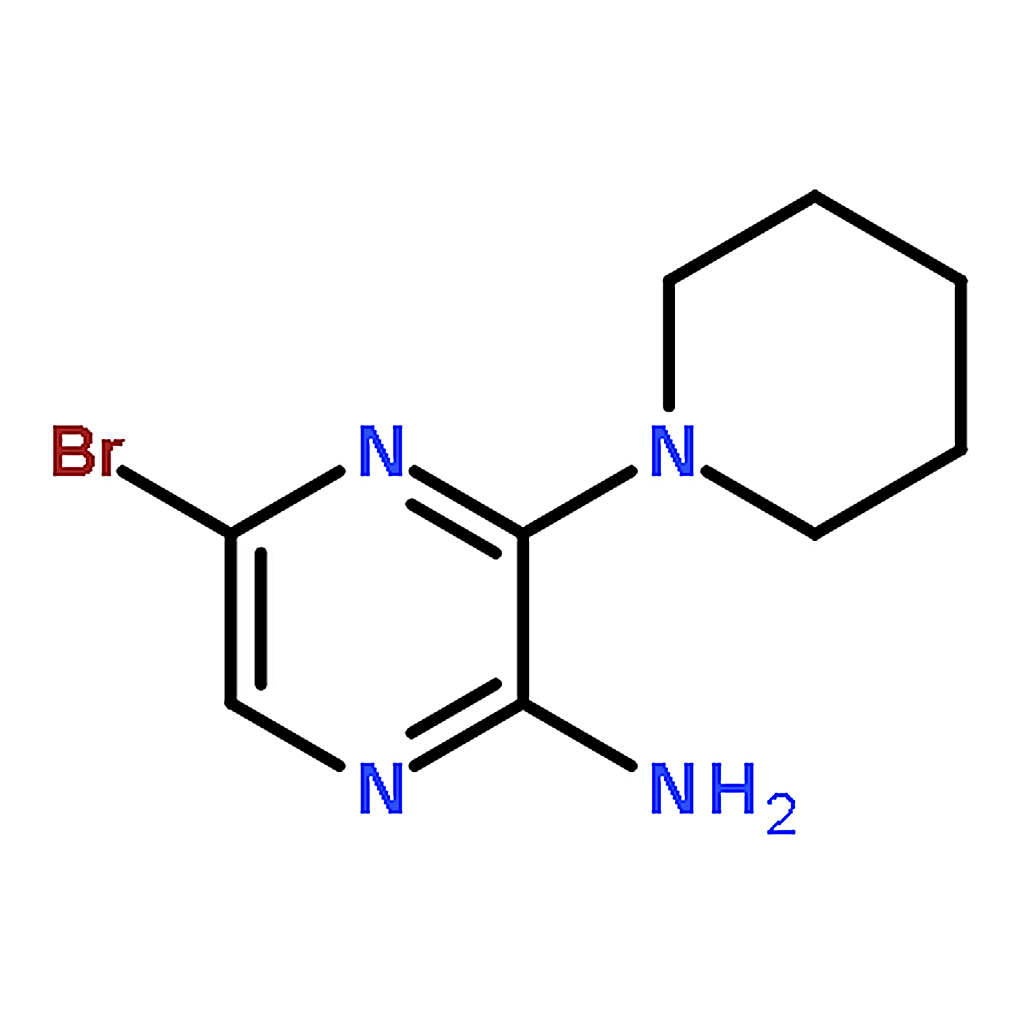 RHAWN 2-Amino-5-bromo-3-piperidin-1-ylpyrazine