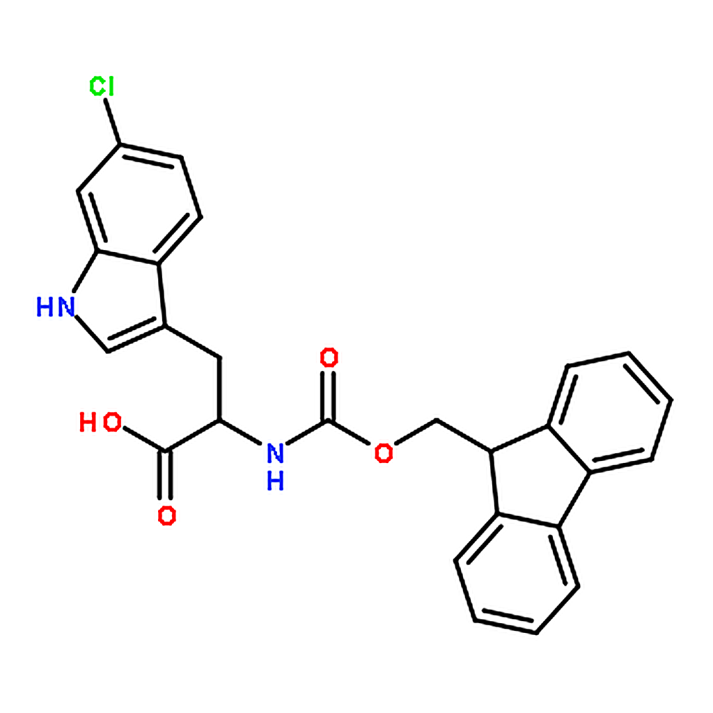 RHAWN (S)-2-((((9H-Fluoren-9-yl)methoxy)carbonyl)amino)-3-(6-chloro-1H-indol-3-yl)propanoic acid