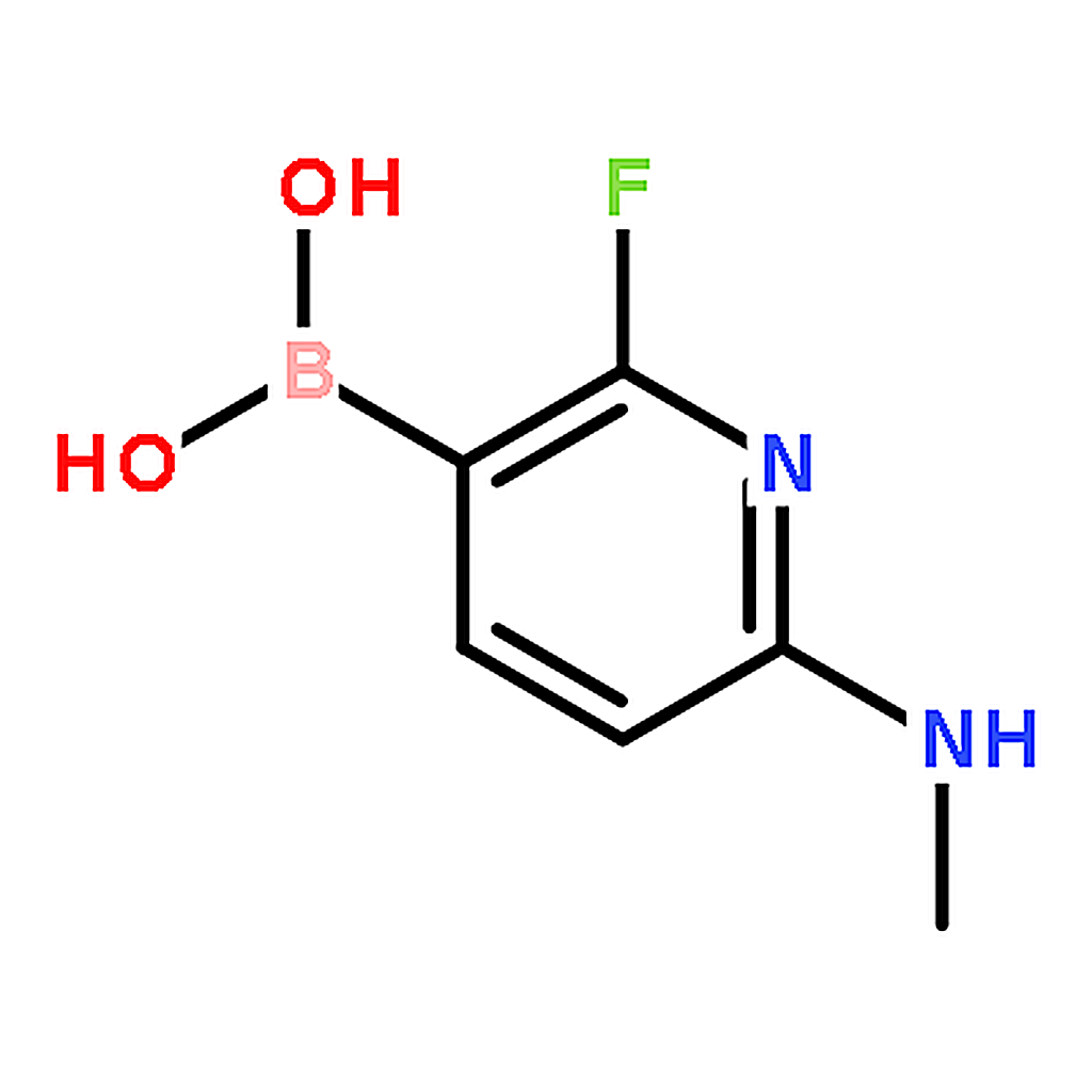 RHAWN (2-Fluoro-6-(methylamino)pyridin-3-yl)boronic acid