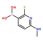 RHAWN (2-Fluoro-6-(methylamino)pyridin-3-yl)boronic acid