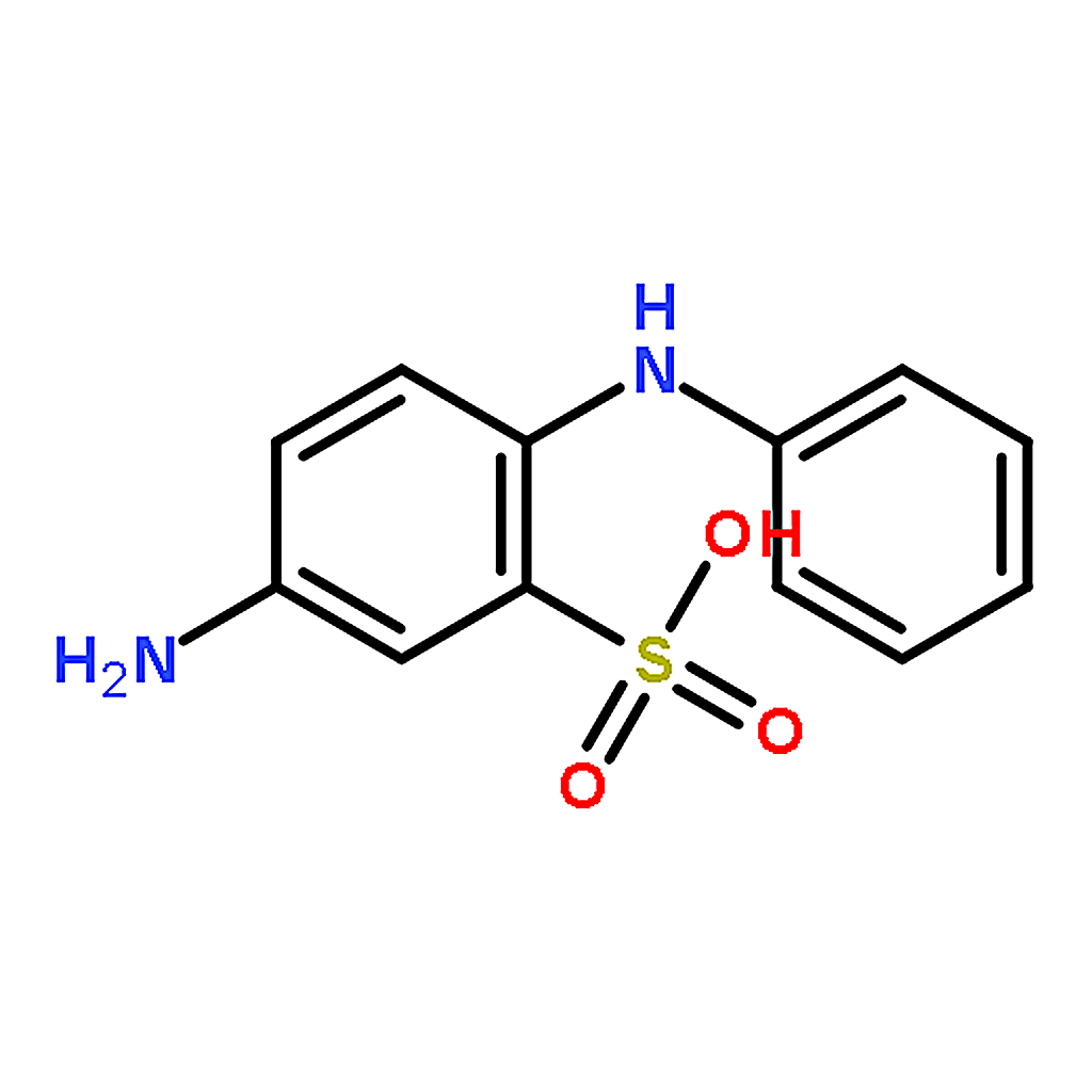 RHAWN 2-(4-AMINOANILINO)-5-NITROBENZENESULPHONIC ACID