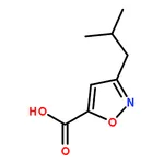 RHAWN 3-(2-methylpropyl)-1,2-oxazole-5-carboxylic acid