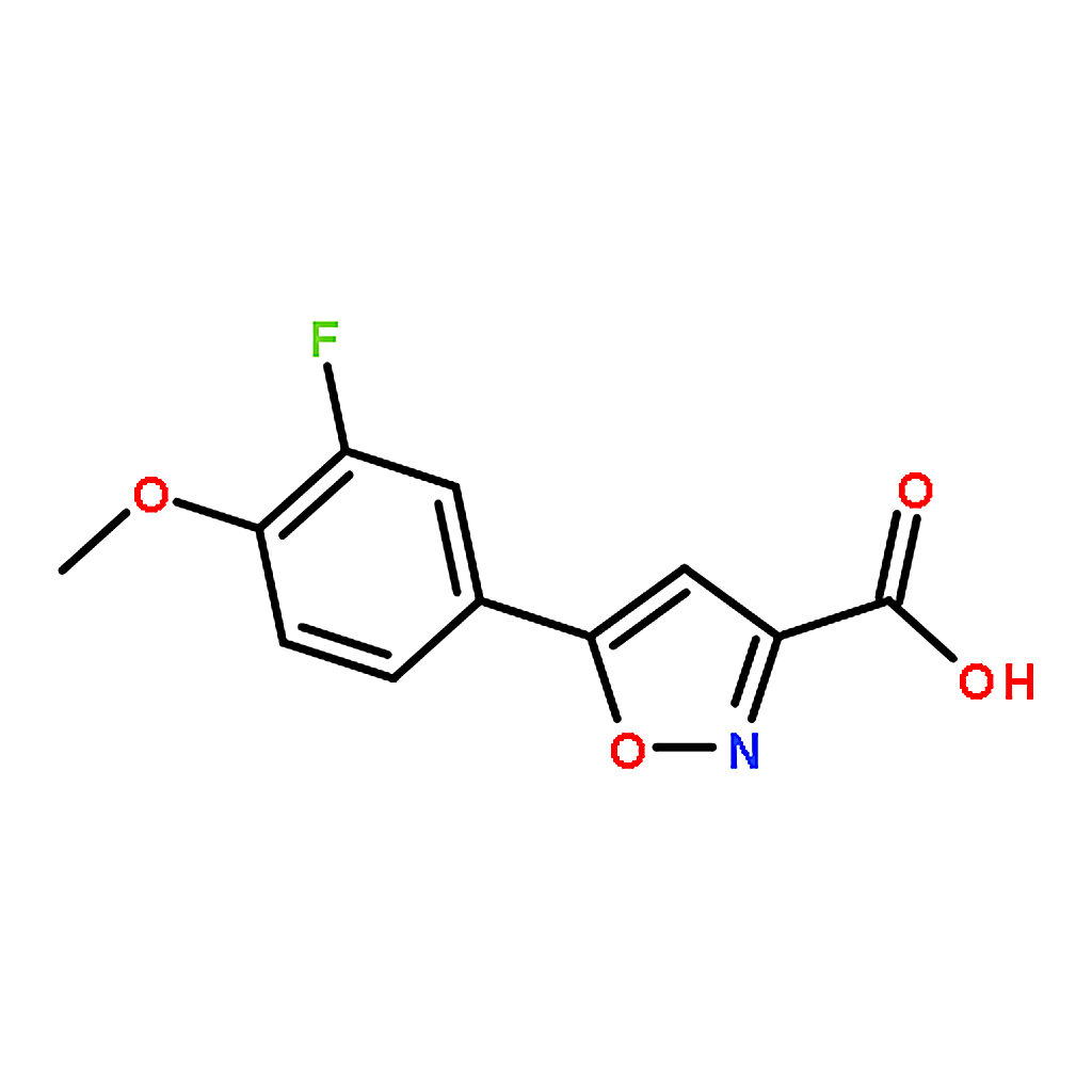 RHAWN 5-(3-Fluoro-4-methoxyphenyl)isoxazole-3-carboxylic acid