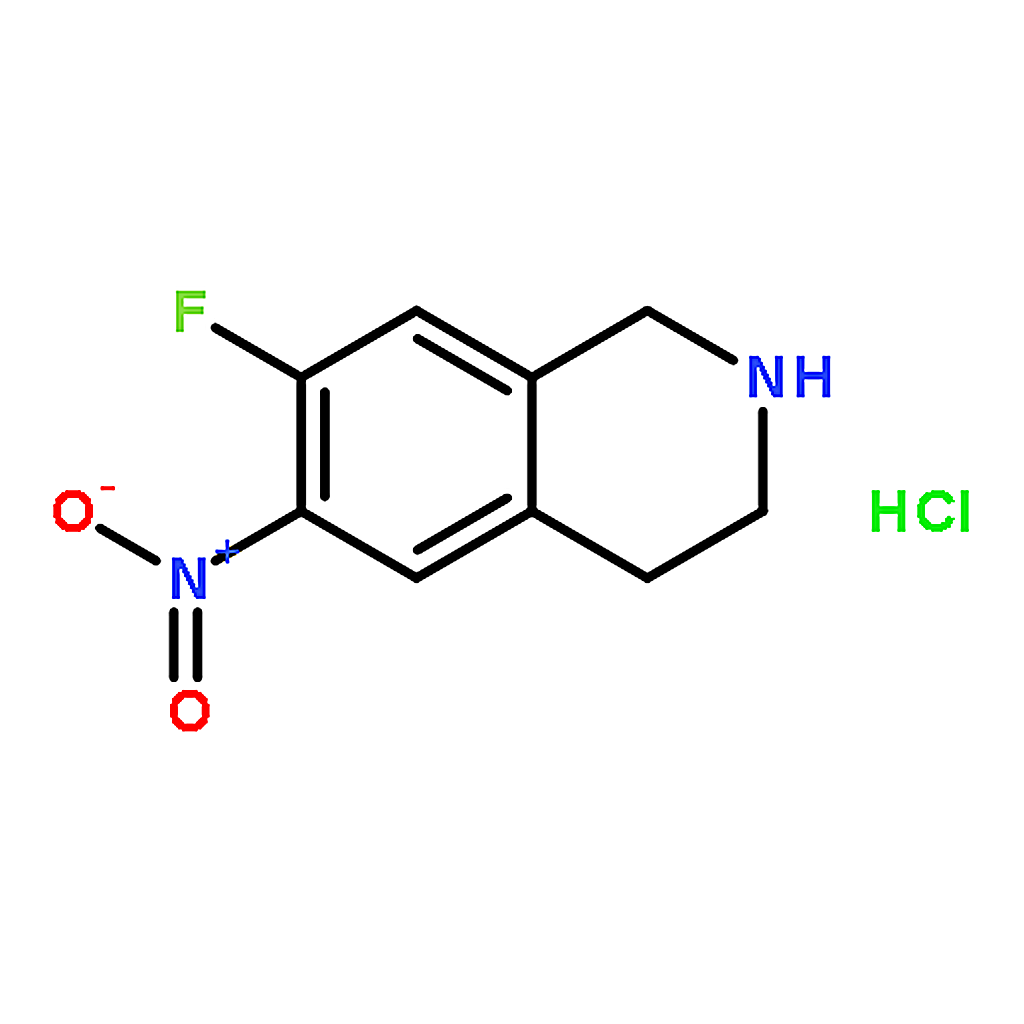 RHAWN 7-Fluoro-6-nitro-1,2,3,4-tetrahydroisoquinoline hydrochloride