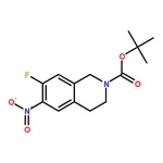 RHAWN tert-Butyl 7-fluoro-6-nitro-3,4-dihydroisoquinoline-2(1H)-carboxylate