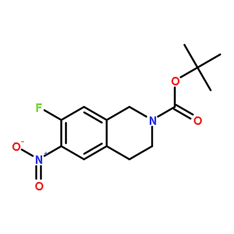RHAWN tert-Butyl 7-fluoro-6-nitro-3,4-dihydroisoquinoline-2(1H)-carboxylate