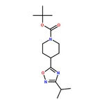 RHAWN tert-Butyl 4-(3-isopropyl-1,2,4-oxadiazol-5-yl)piperidine-1-carboxylate