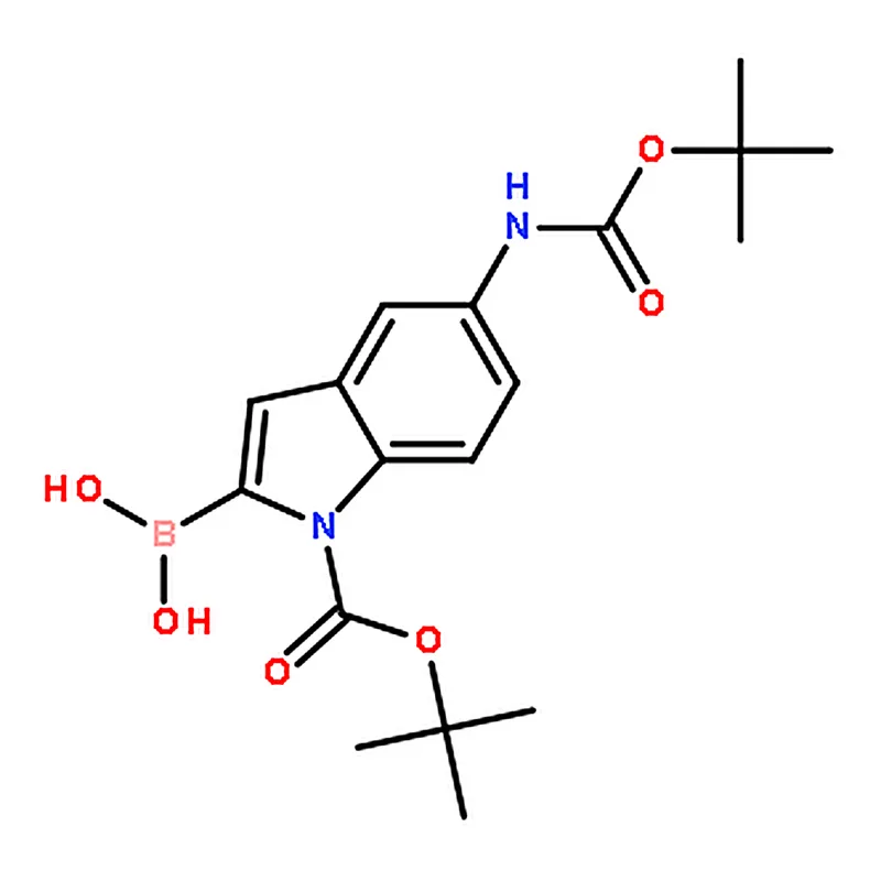 RHAWN (1-(tert-Butoxycarbonyl)-5-((tert-butoxycarbonyl)amino)-1H-indol-2-yl)boronic acid