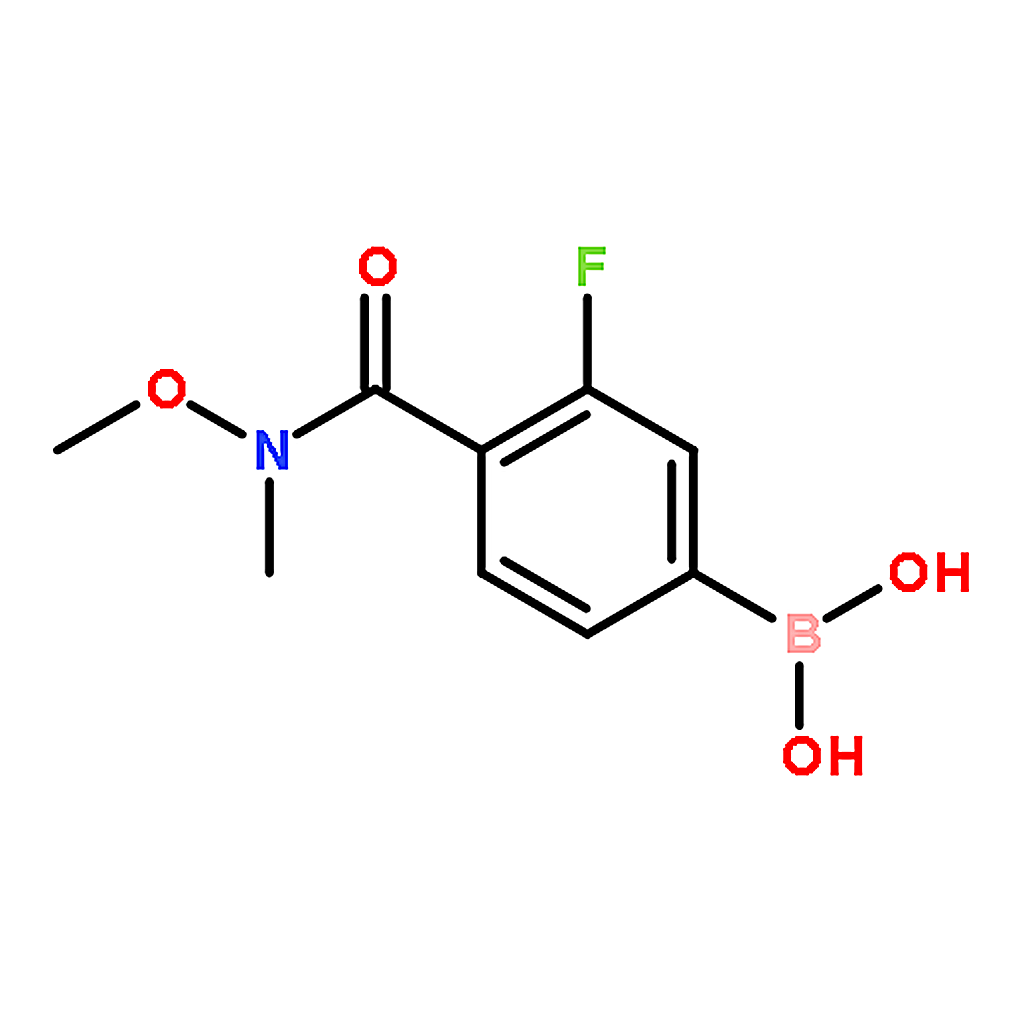RHAWN (3-Fluoro-4-(methoxy(methyl)carbamoyl)phenyl)boronic acid