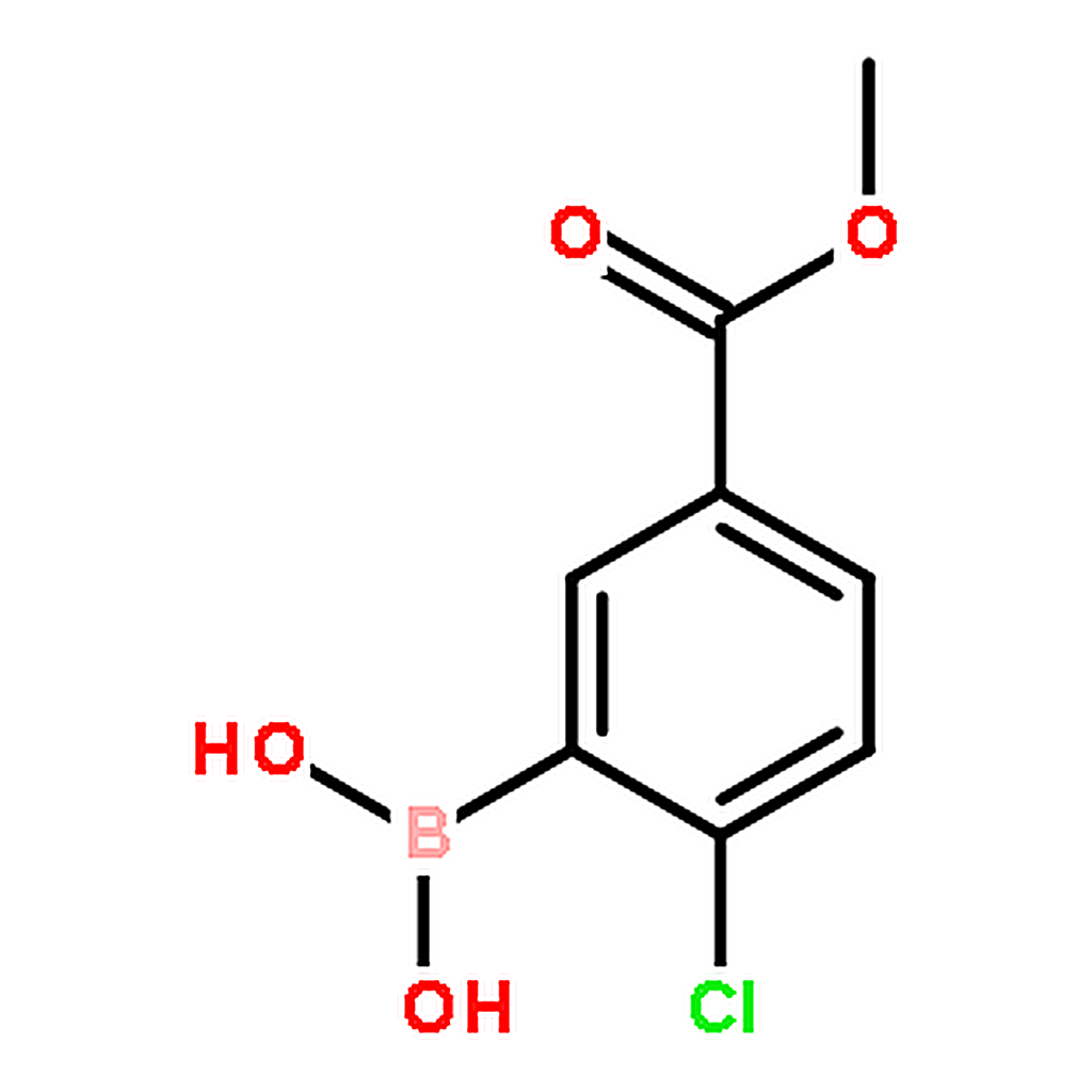 RHAWN (2-Chloro-5-(methoxycarbonyl)phenyl)boronic acid