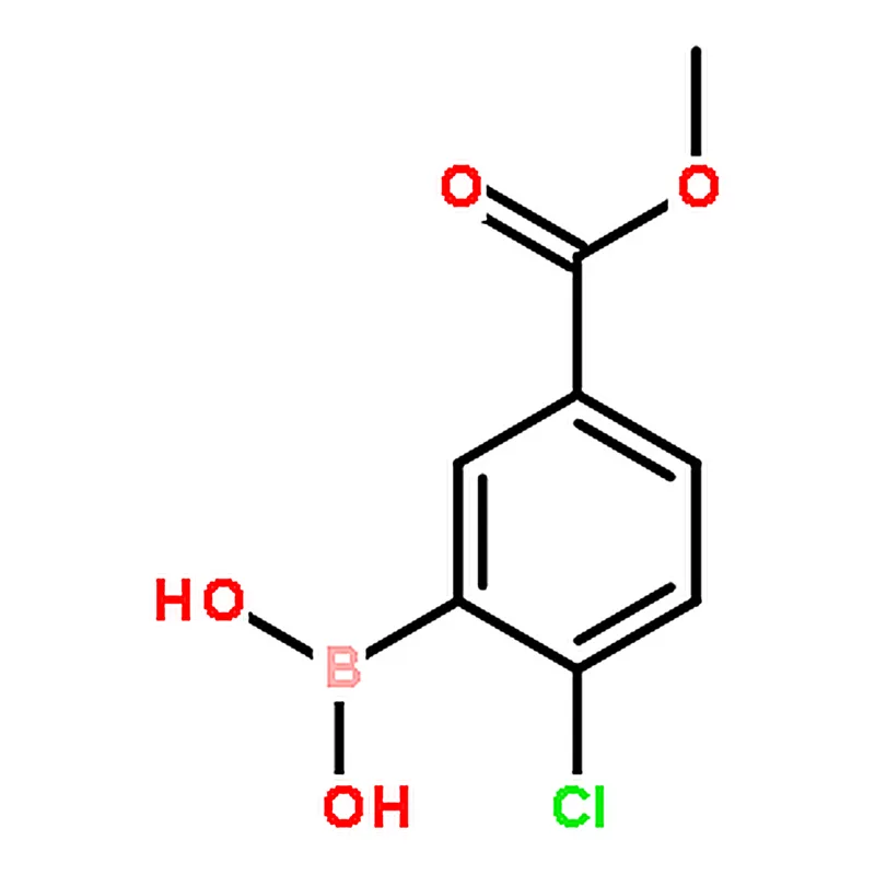 RHAWN (2-Chloro-5-(methoxycarbonyl)phenyl)boronic acid