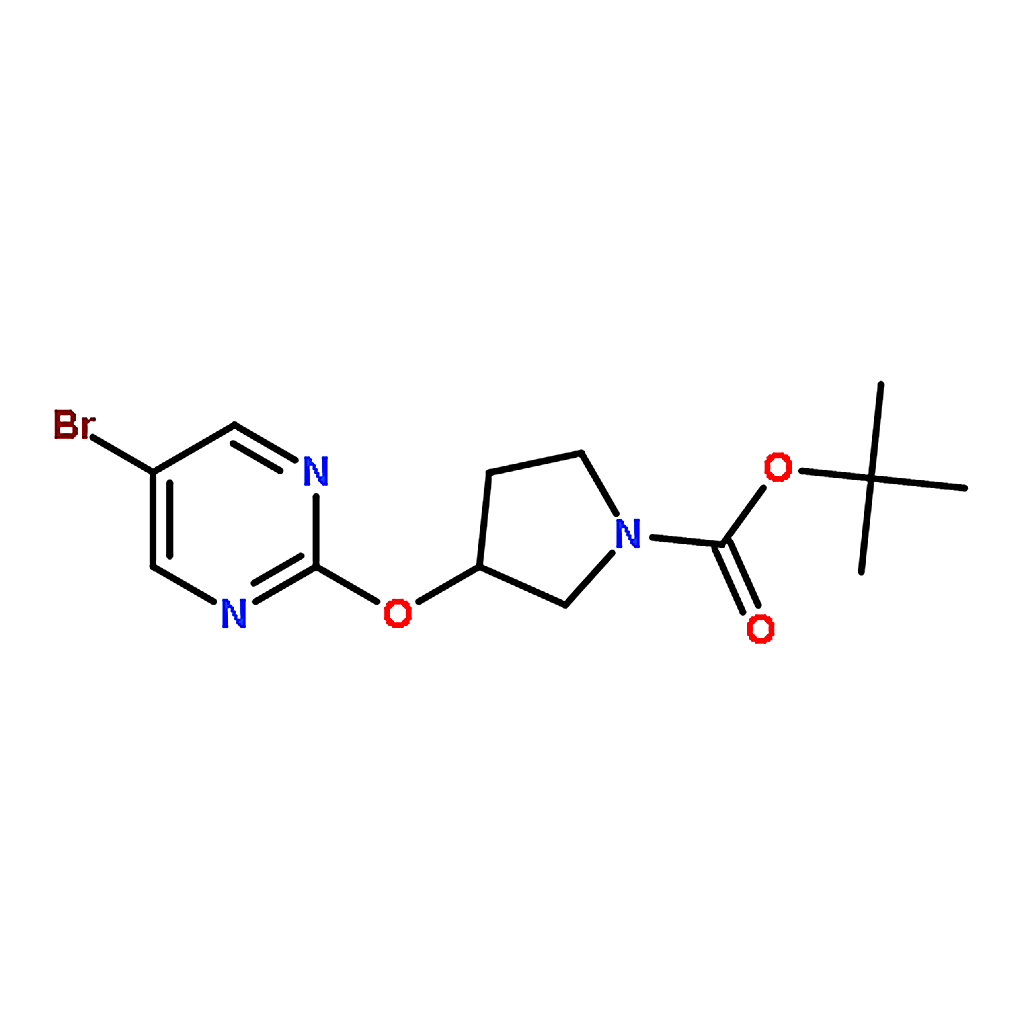 RHAWN 1-Boc-3-(5-Bromopyrimidin-2-yloxy)pyrrolidine