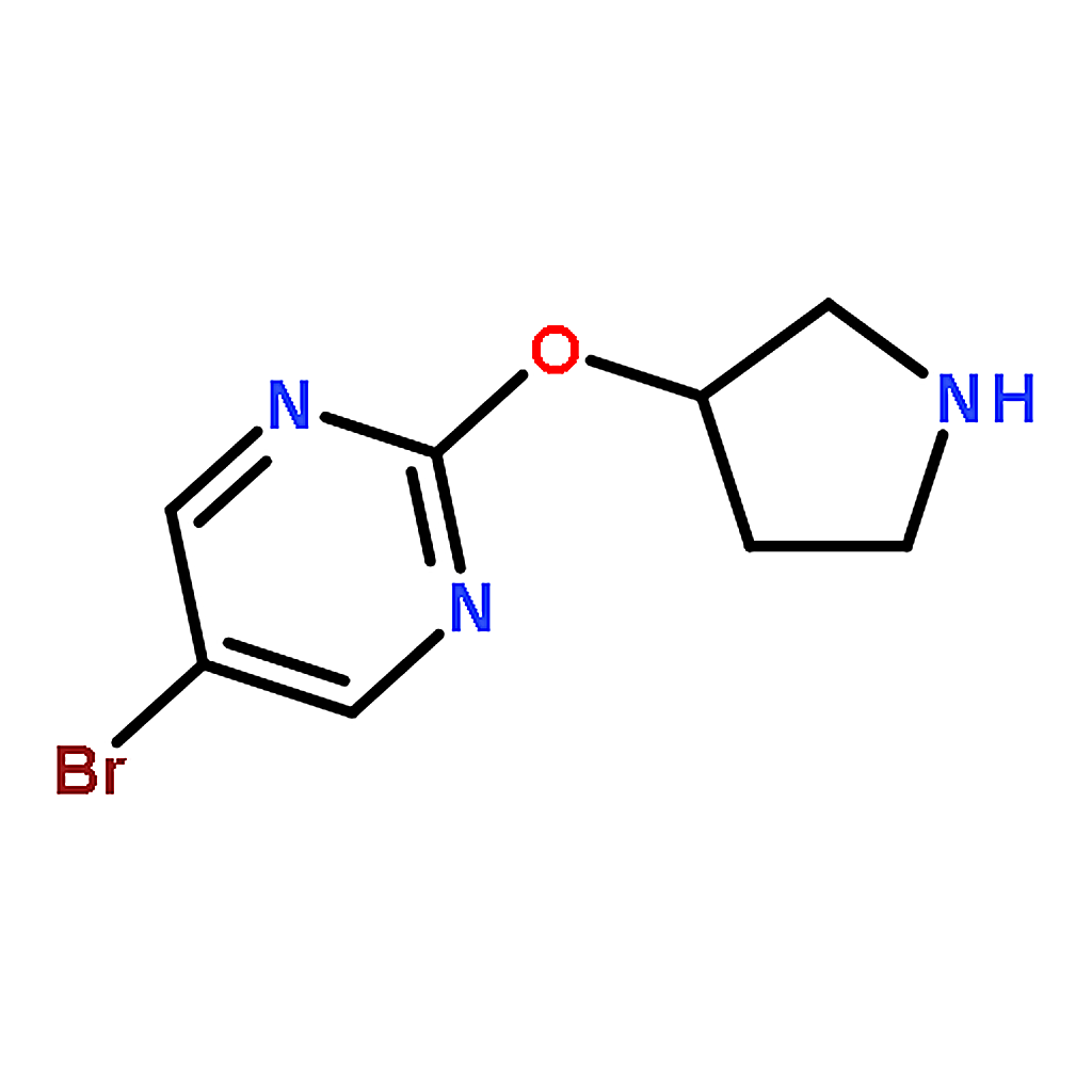 RHAWN 5-Bromo-2-(pyrrolidin-3-yloxy)pyrimidine