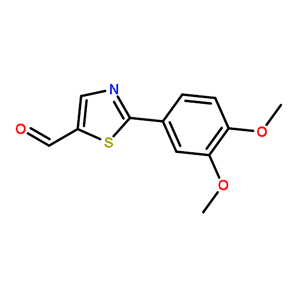 RHAWN 2-(3，4-Dimethoxyphenyl)thiazole-5-carbaldehyde