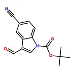 RHAWN tert-Butyl 5-cyano-3-formyl-1H-indole-1-carboxylate